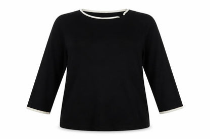 Womens UK Size 16 Profile Black Pullover Jumper