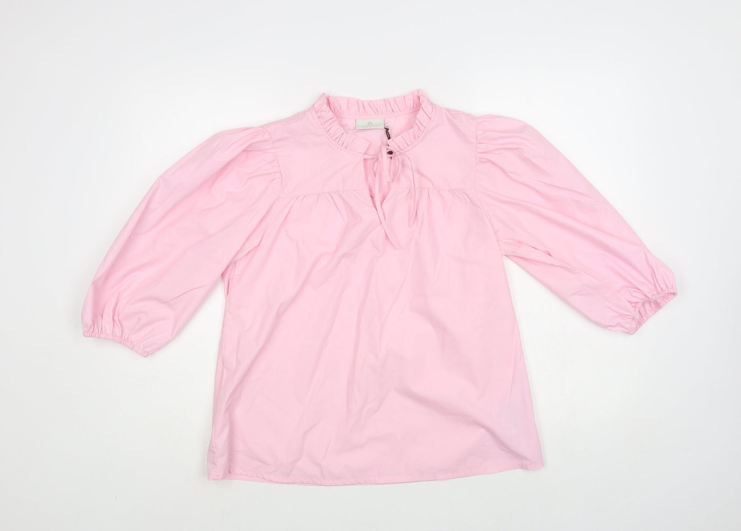 Womens UK Size 8 Kaffe Pink Basic Blouse