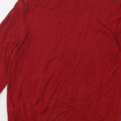 Womens UK Size 10 Monsoon Red Pullover Jumper