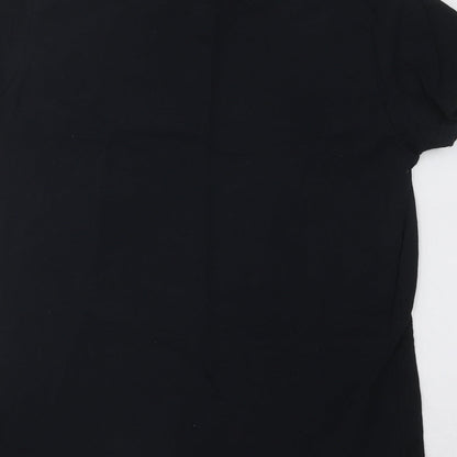 Mens UK Size L Gildan Black  T-Shirt
