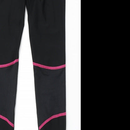 RBX Womens Black Geometric Polyester Jogger Leggings Size S L28 in Regular