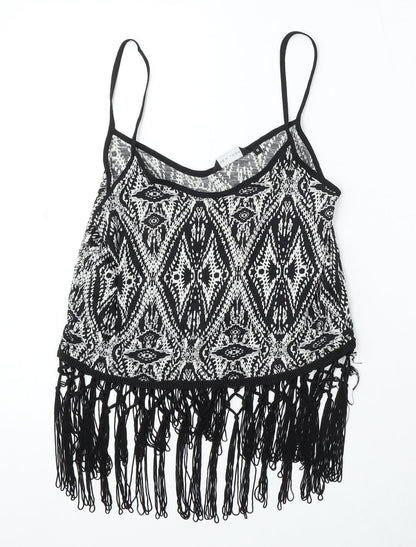 Womens UK Size 12 New Look Black Basic Tank