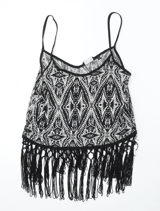 Womens UK Size 12 New Look Black Basic Tank