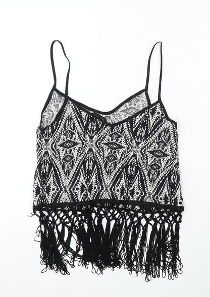 Womens UK Size 12 New Look Black Basic Tank