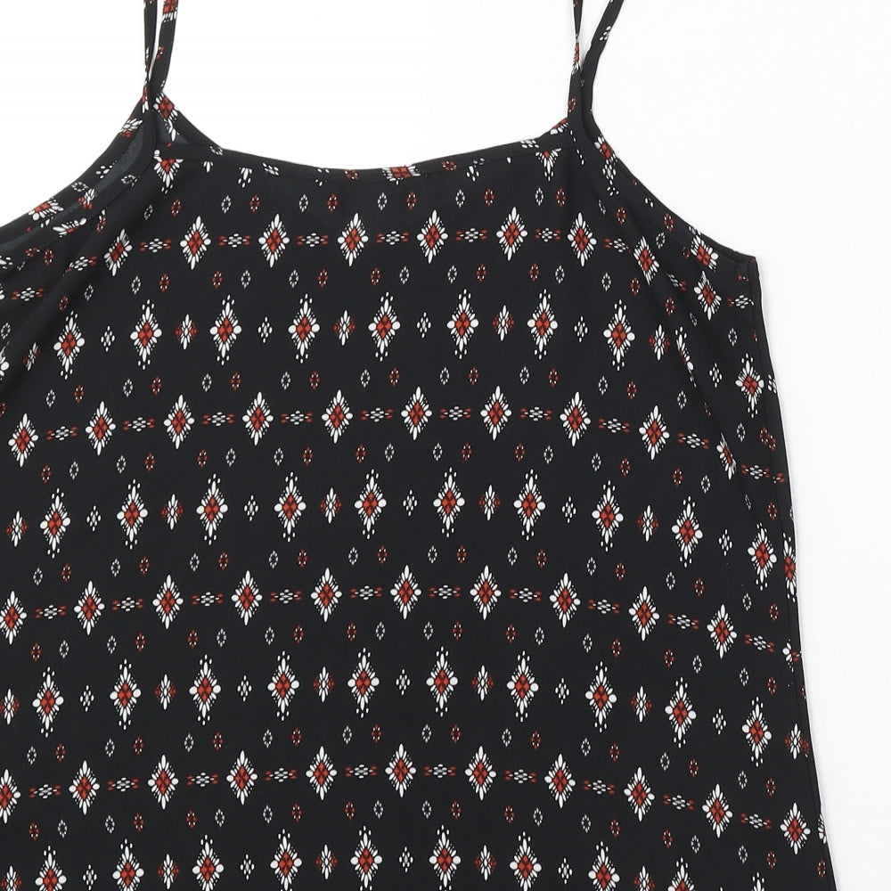 Womens UK Size 10 New Look Black Basic Blouse