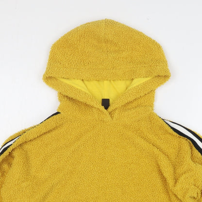 New Look Girls Yellow Polyester Pullover Hoodie Size 12-13 Years Pullover - Cropped