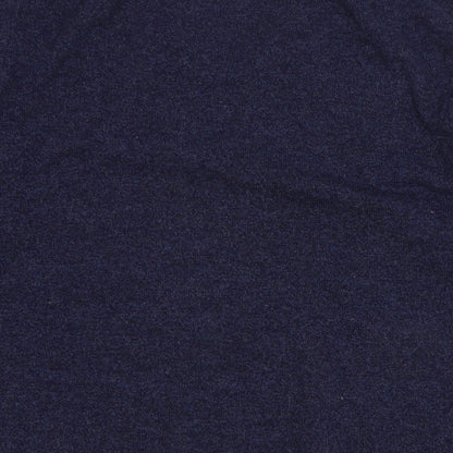 Marks and Spencer Mens Blue V-Neck Wool Pullover Jumper Size L