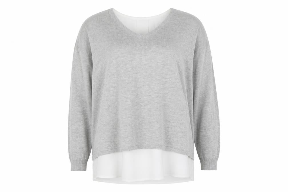 Womens UK Size 18 Atmosphere Grey Pullover Jumper