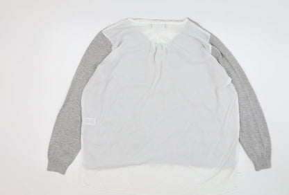Womens UK Size 18 Atmosphere Grey Pullover Jumper
