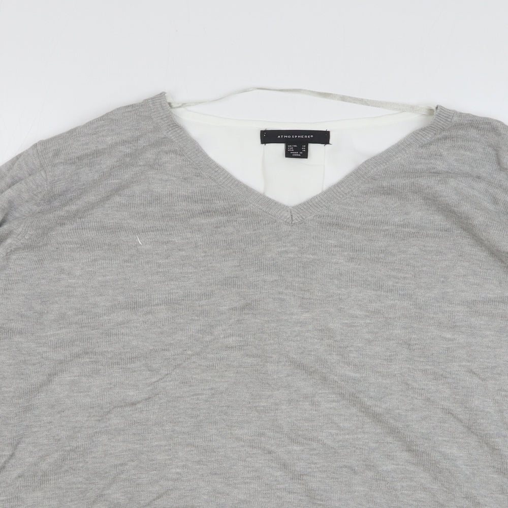 Womens UK Size 18 Atmosphere Grey Pullover Jumper