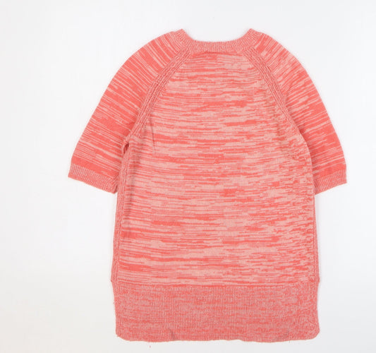 Gap Womens Pink Round Neck Nylon Pullover Jumper Size S