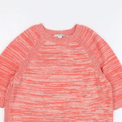 Gap Womens Pink Round Neck Nylon Pullover Jumper Size S