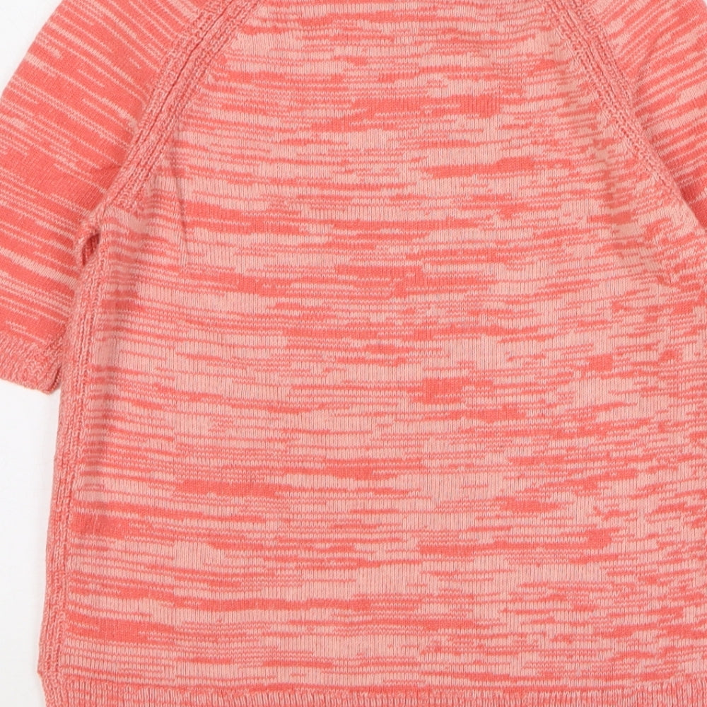 Gap Womens Pink Round Neck Nylon Pullover Jumper Size S