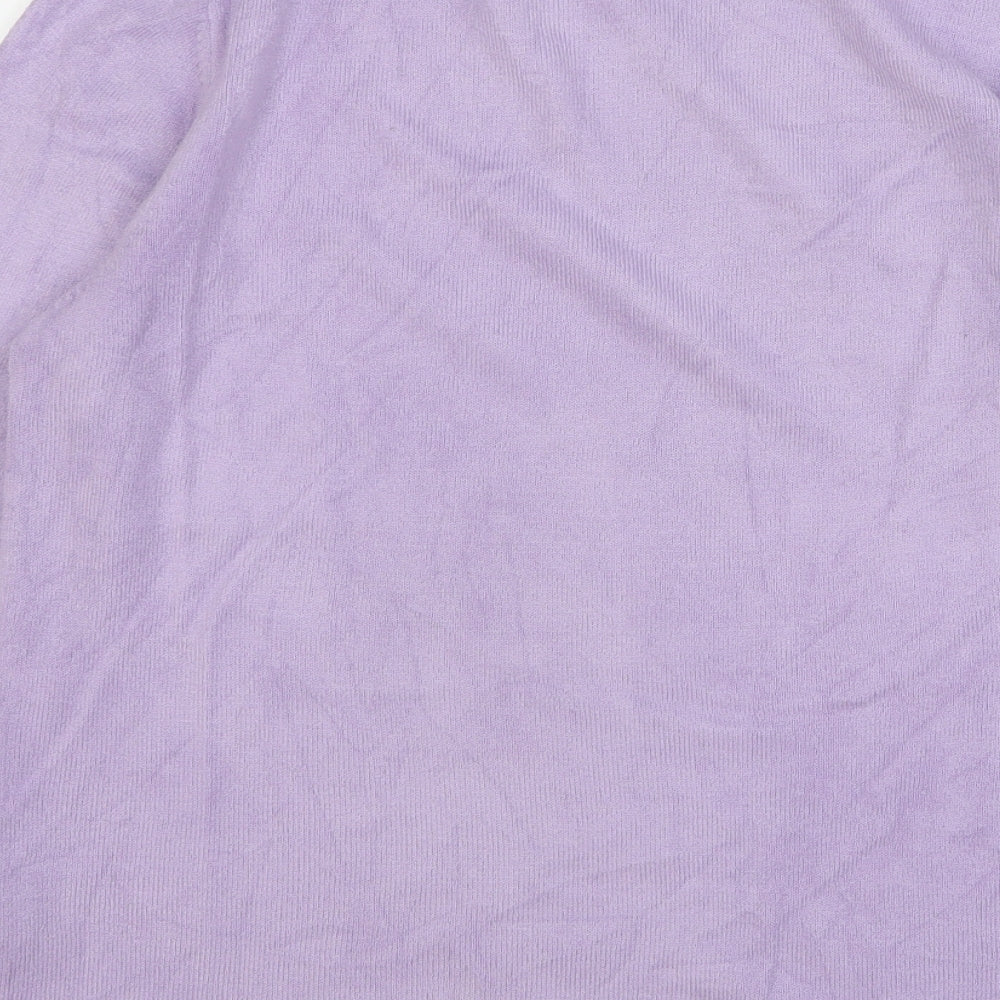 Womens UK Size L Anna Rose Purple Pullover Jumper