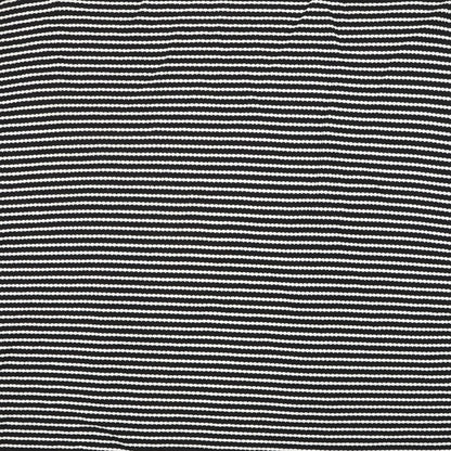 George Womens Black Square Neck Striped Viscose Cardigan Jumper Size 14