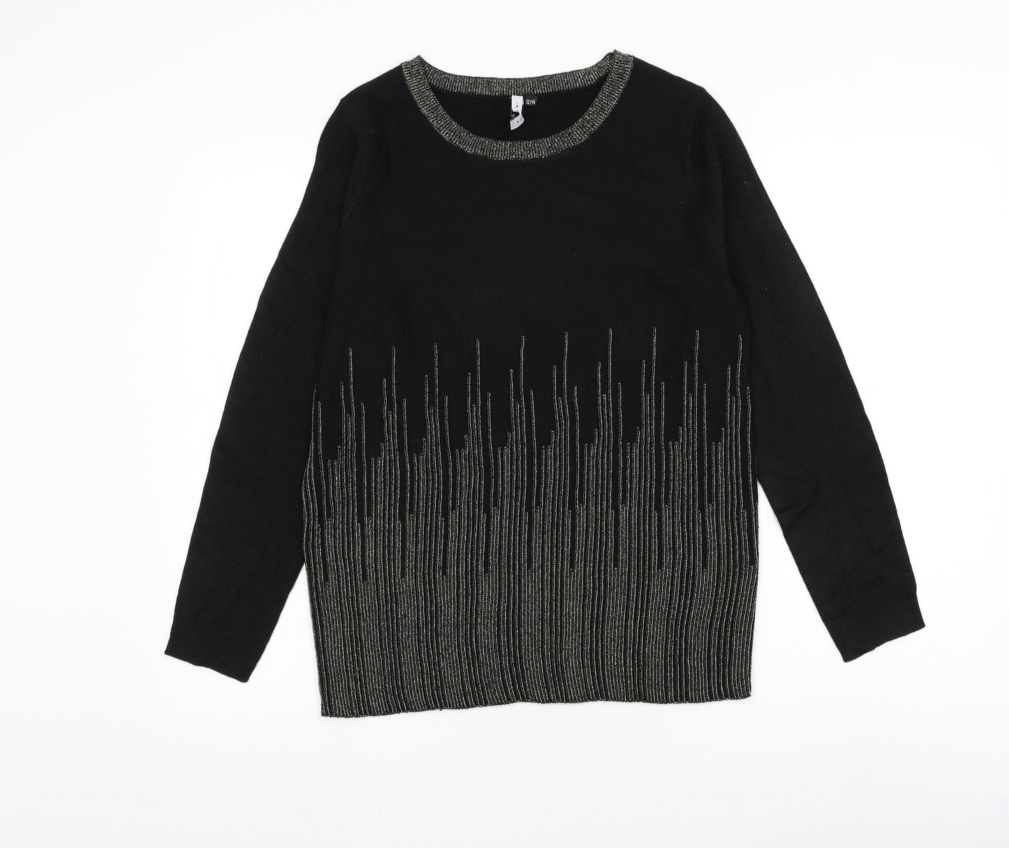 Womens UK Size 12 Intuition Black Pullover Jumper
