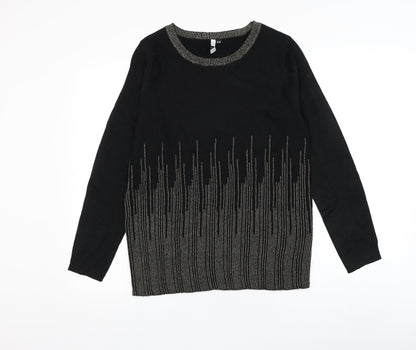 Womens UK Size 12 Intuition Black Pullover Jumper