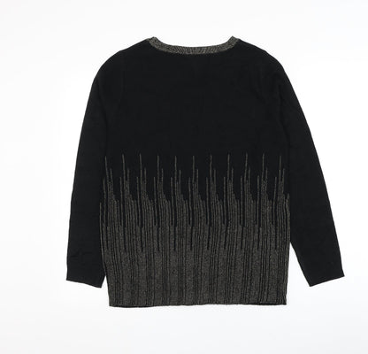 Womens UK Size 12 Intuition Black Pullover Jumper