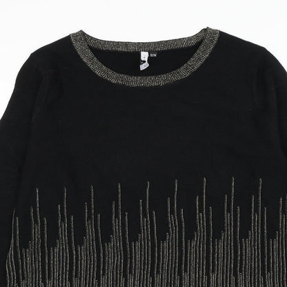 Womens UK Size 12 Intuition Black Pullover Jumper