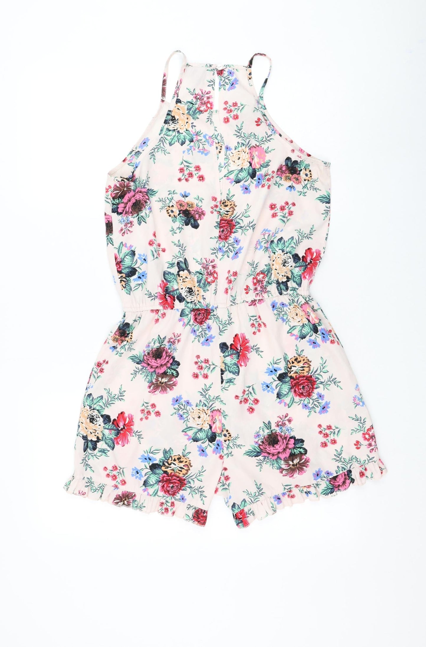 Atmosphere Womens Pink Floral Polyester Playsuit One-Piece Size 10 Pullover