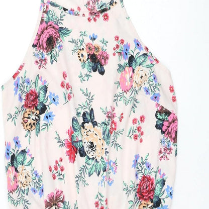 Atmosphere Womens Pink Floral Polyester Playsuit One-Piece Size 10 Pullover