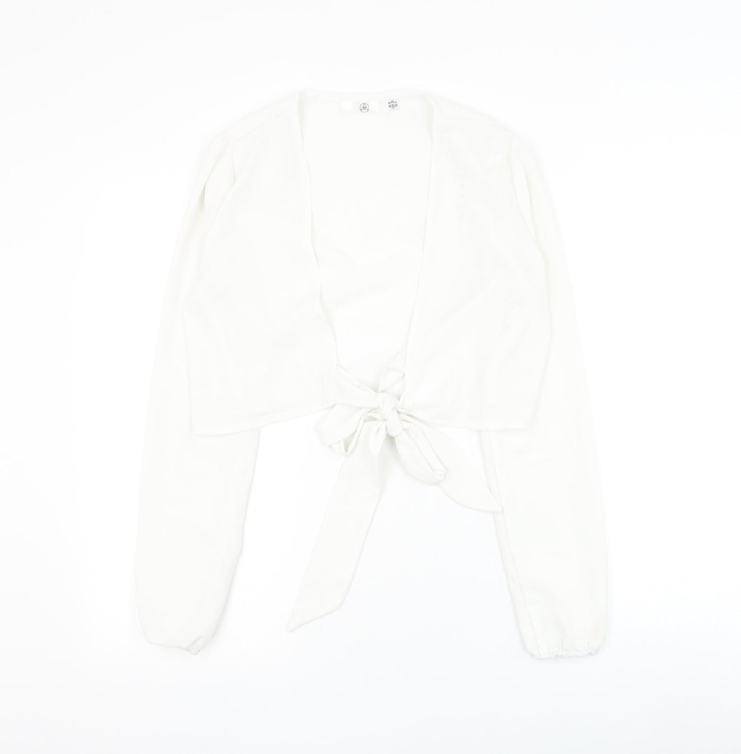 Womens UK Size 8 Missguided White Basic Blouse