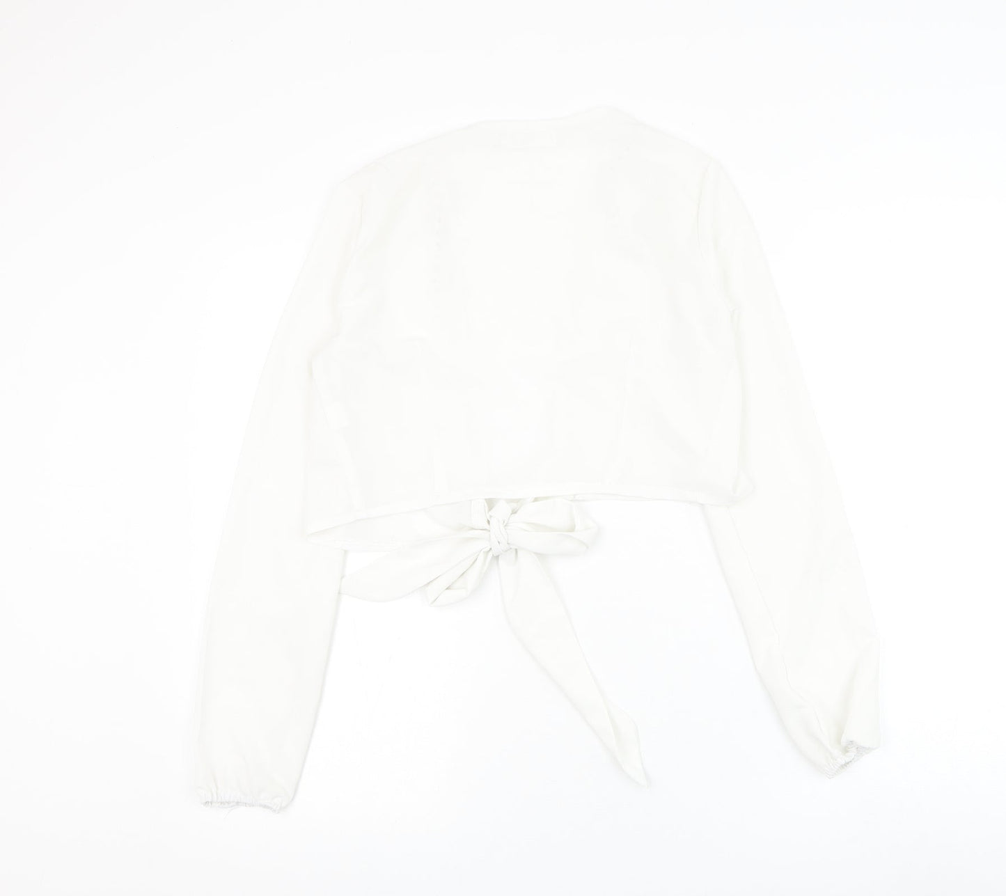 Womens UK Size 8 Missguided White Basic Blouse