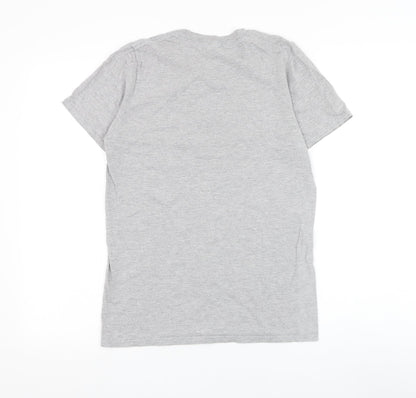 Womens UK Size S Missguided Grey Basic T-Shirt