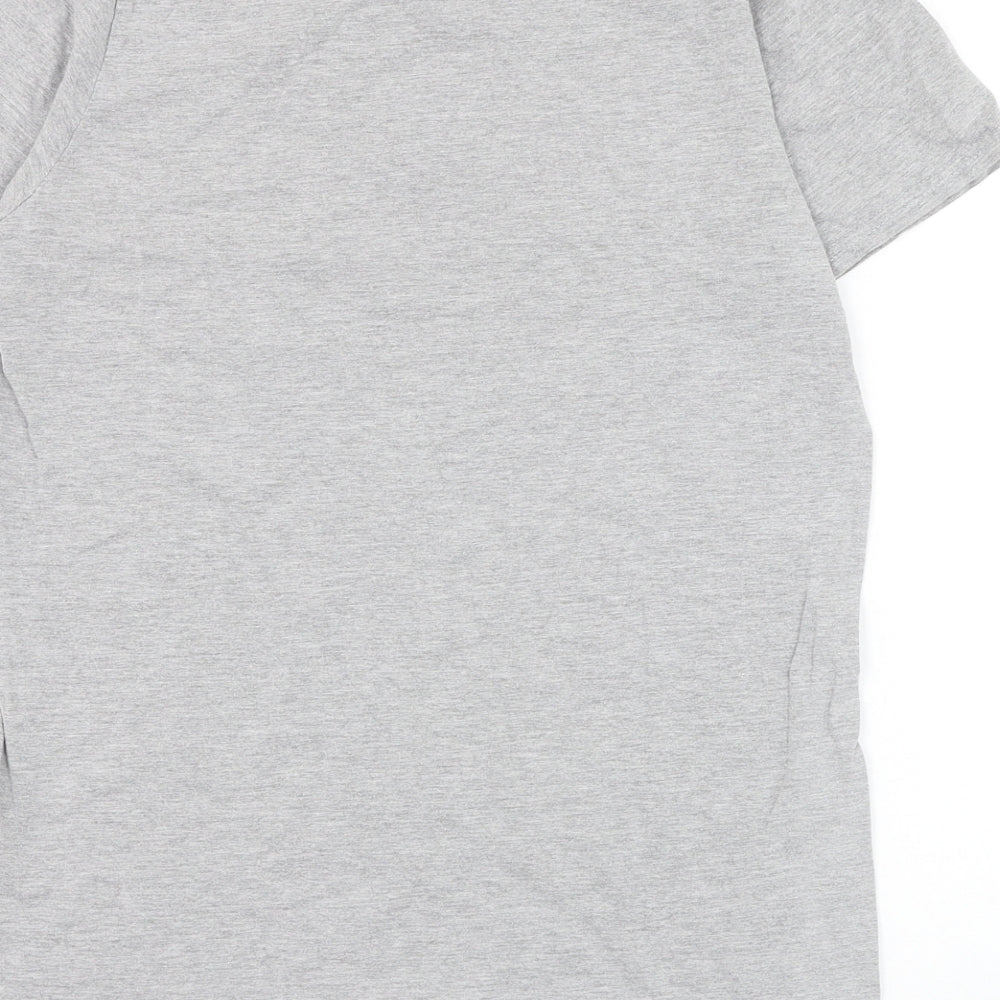 Womens UK Size S Missguided Grey Basic T-Shirt