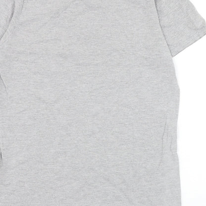 Womens UK Size S Missguided Grey Basic T-Shirt