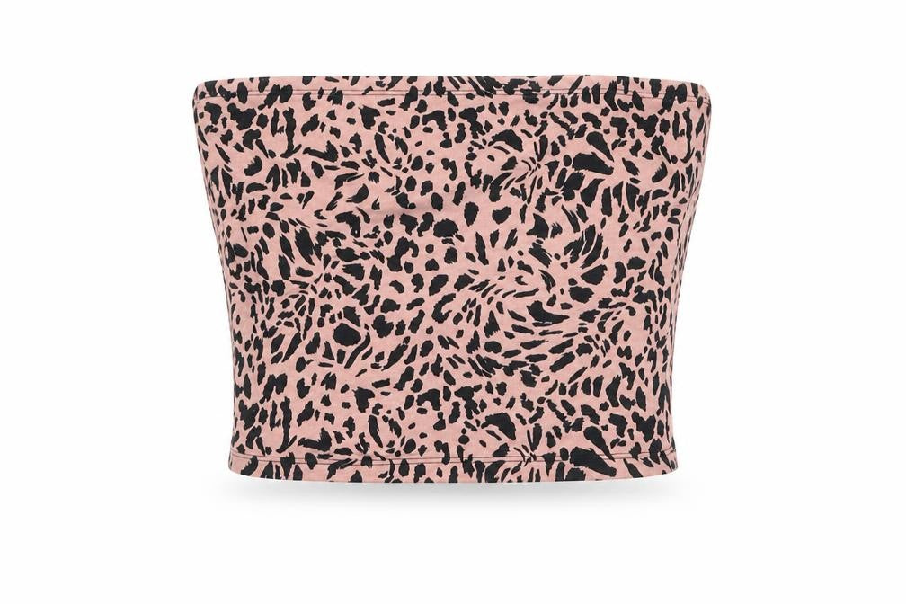 Womens UK Size S New Look Pink Cropped Tank