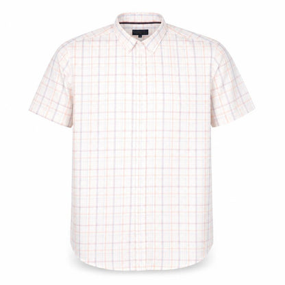 Mens UK Size M Matalan White  Button-Up Short Sleeve Casual Shirt