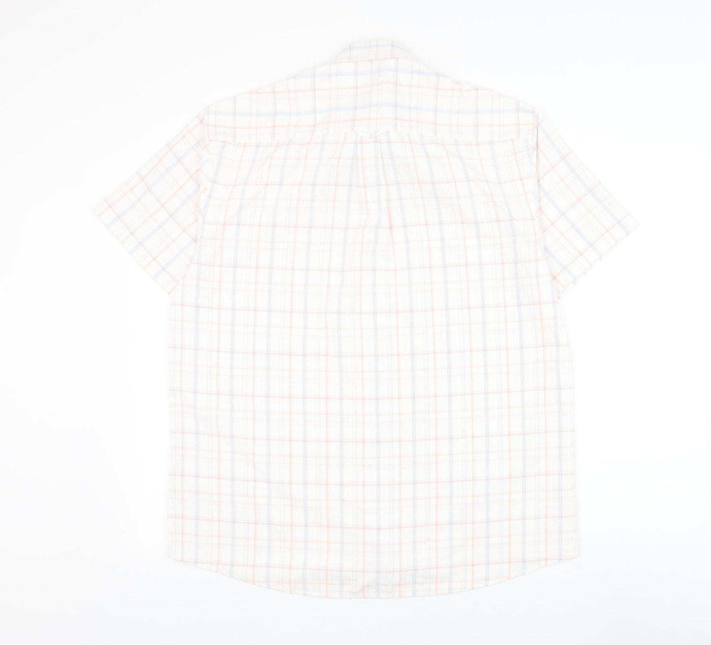 Mens UK Size M Matalan White  Button-Up Short Sleeve Casual Shirt