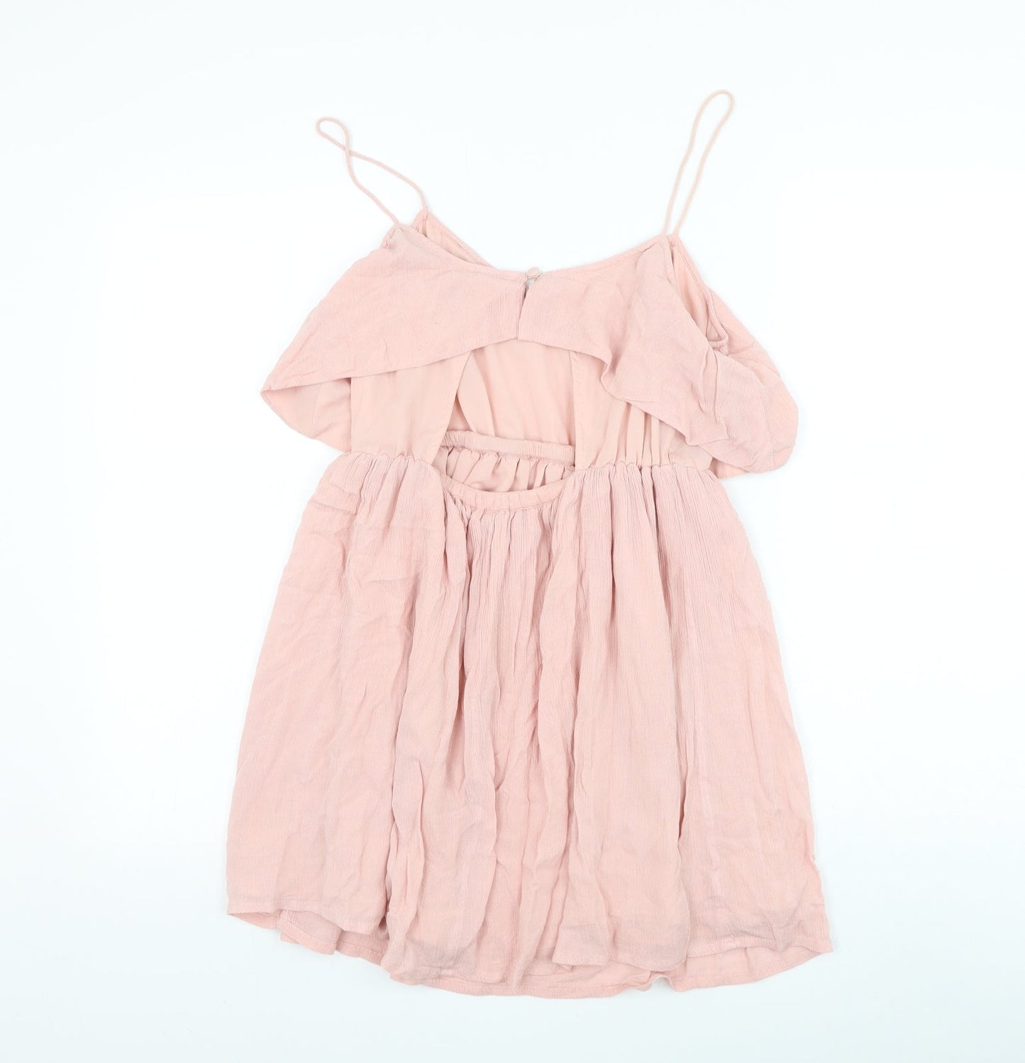 Womens UK Size 8 Topshop Pink Basic Blouse