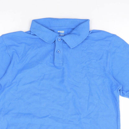 Womens UK Size S Dunnes Stores Blue Basic Polo