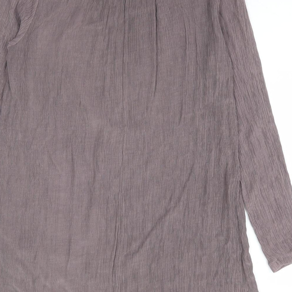 Womens UK Size S Preworn Purple Tunic Blouse