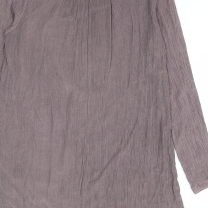 Womens UK Size S Preworn Purple Tunic Blouse