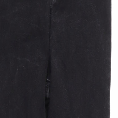 Primark Womens Black Cotton Skinny Jeans Size 10 L25 in Regular Zip