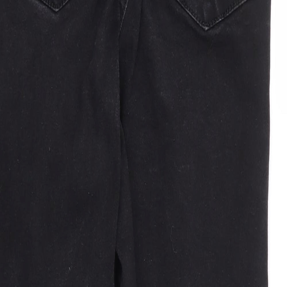Primark Womens Black Cotton Skinny Jeans Size 10 L25 in Regular Zip