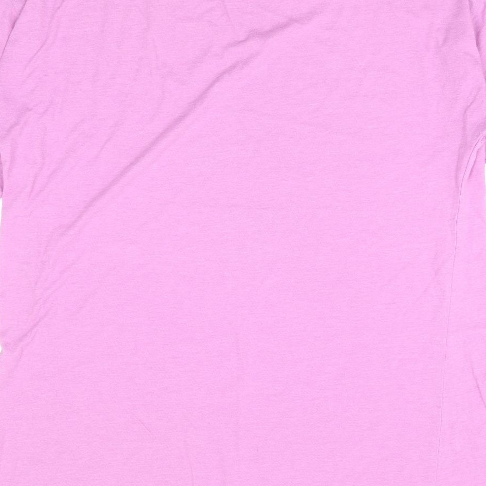 Missguided Womens Purple Polyester T-Shirt Dress Size 8 Crew Neck Pullover - Colorado