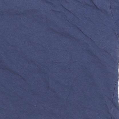 Dunnes Stores Boys Blue Cotton Basic T-Shirt Size 5 Years Round Neck Pullover - Skateboarding