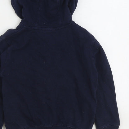 Losan Boys Blue Cotton Full Zip Hoodie Size 4 Years Zip - Denim Brand