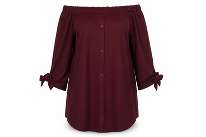 Silk Womens Purple Polyester Shirt Dress Size M Off the Shoulder Pullover