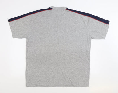 Originals Womens Grey Cotton Basic T-Shirt Size L Round Neck