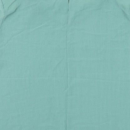 Womens UK Size 24 Preworn Green Basic Blouse