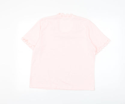 Womens UK Size 18 Emreco Pink Basic T-Shirt