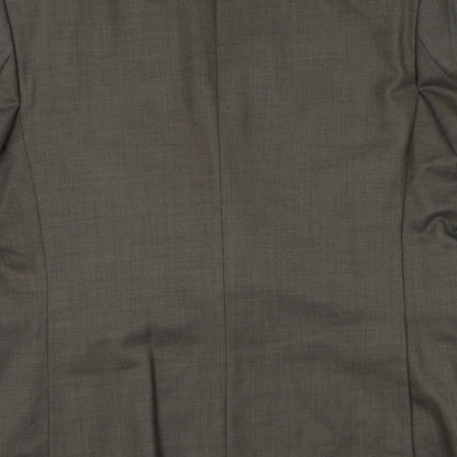Mens UK Size 44 Pinstripe Regular Green Suit Jacket