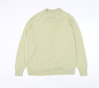 Womens UK Size L Preworn Green Pullover Jumper
