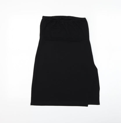 Womens UK Size 10 PRETTYLITTLETHING Black Basic Tank
