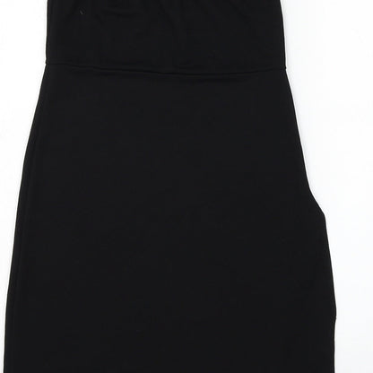 Womens UK Size 10 PRETTYLITTLETHING Black Basic Tank